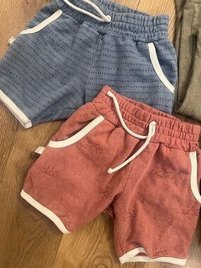 Childhoods Dot Dash Blue & Sun Retro Shorts